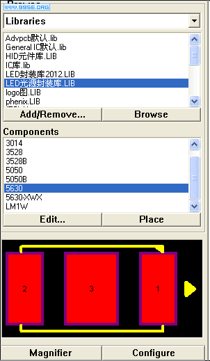 LED 5630 PCB库